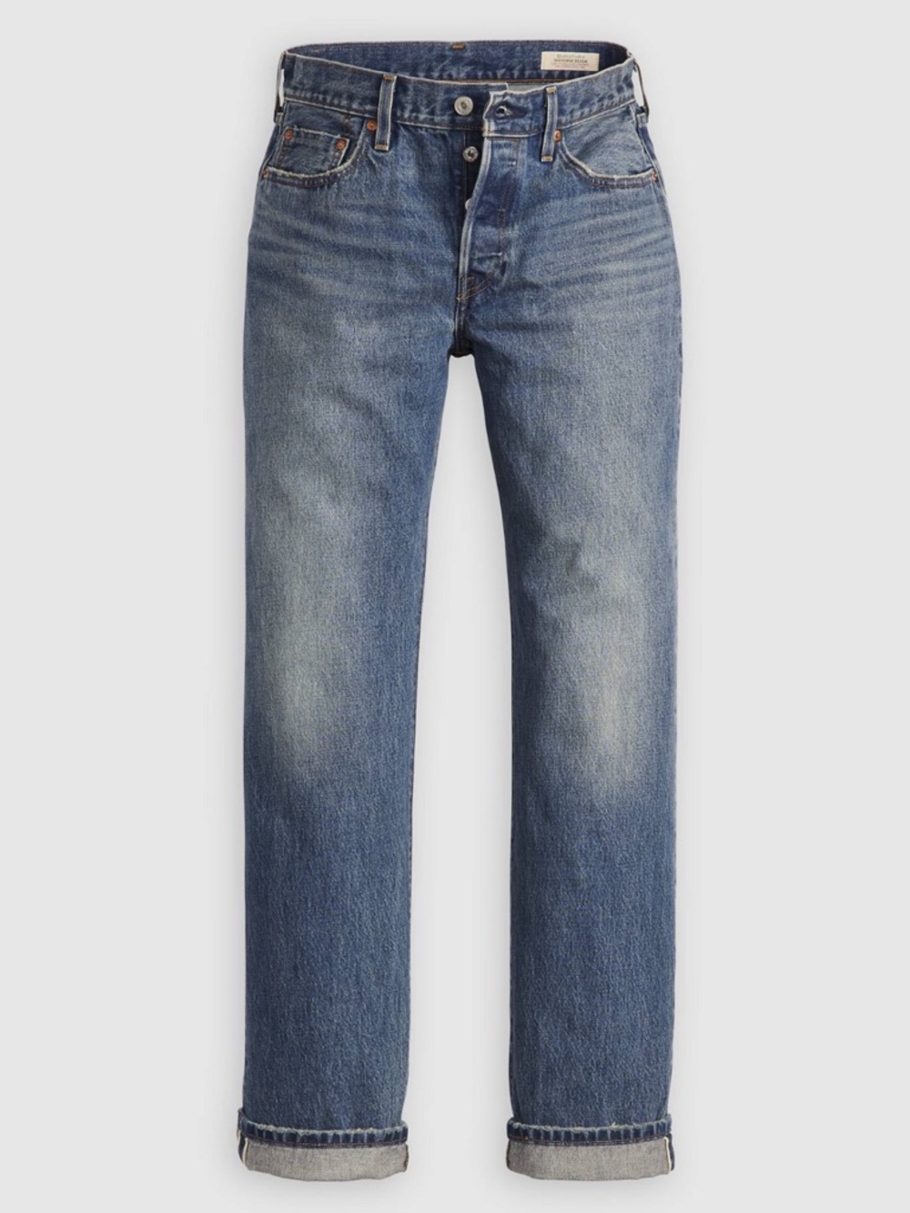Levis 501 90’s Selvedge Denim Jeans Get on Board Medium Wash Size 29x30 NWT - Picture 6 of 14
